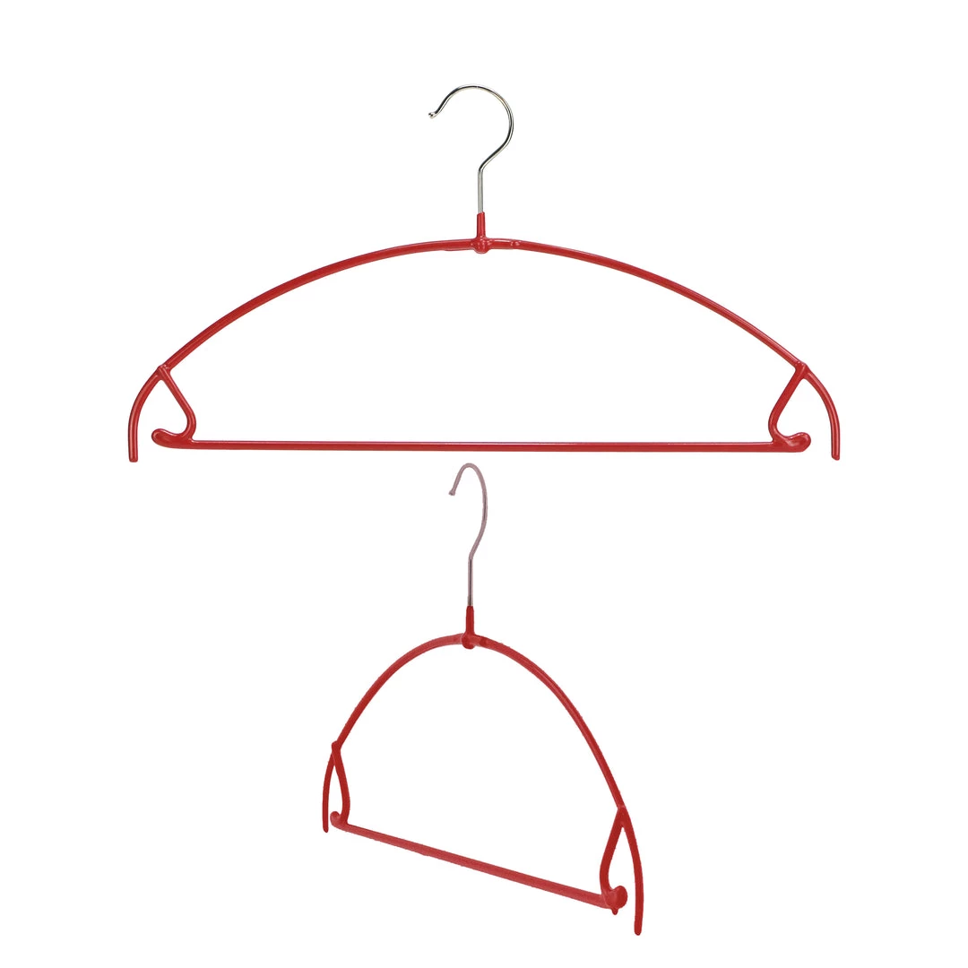 MAWA Euro Ultra Thin, 42-PTU, Pant Bar/Skirt Hook Hanger, Red MAWA HANGERS 10 MAWA Euro Ultra Thin, 42-PTU, Pant Bar/Skirt Hook Hanger, Red MAWA HANGERS