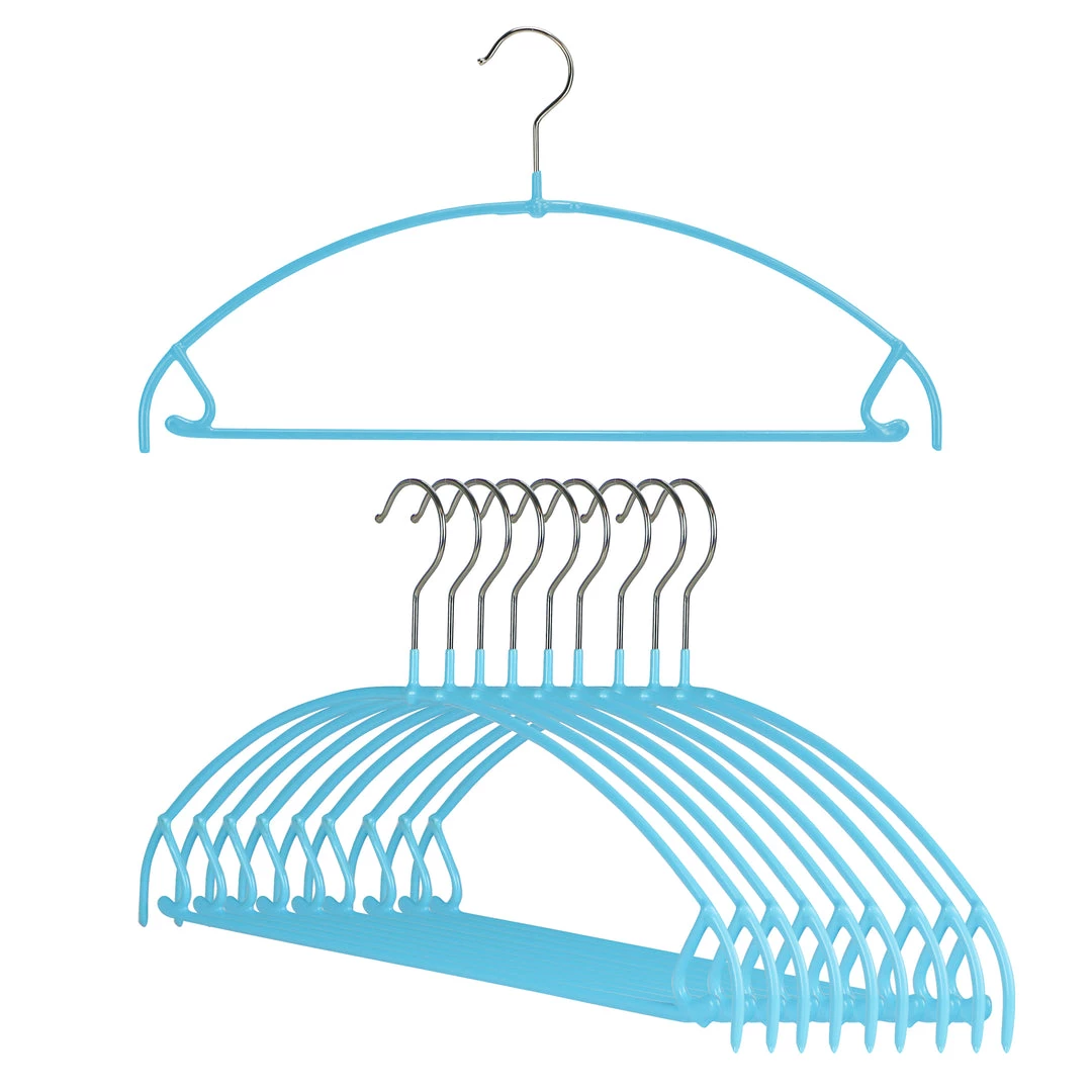 MAWA Euro Ultra Thin, 42-PTU, Pant Bar/Skirt Hook Hanger, Blue MAWA HANGERS 3 MAWA Euro Ultra Thin, 42-PTU, Pant Bar/Skirt Hook Hanger, Blue MAWA HANGERS