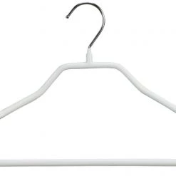 MAWA MAWA HANGERS BodyForm, 42-LS, Pant Bar Hanger, White