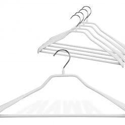 MAWA MAWA HANGERS BodyForm, 42-LS, Pant Bar Hanger, White