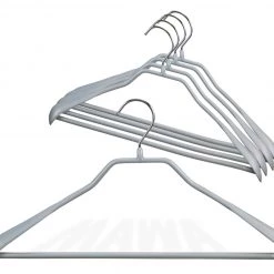 MAWA MAWA HANGERS BodyForm, 42-LS, Pant Bar Hanger, Silver