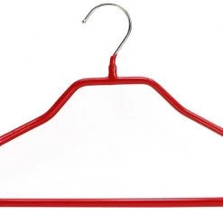 MAWA BodyForm, 42-LS, Pant Bar Hanger, Red MAWA HANGERS