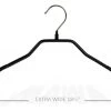 MAWA BodyForm, 46-L, Extra Wide Hanger, Black