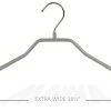 MAWA BodyForm, 46-L, Extra Wide Hanger, Silver