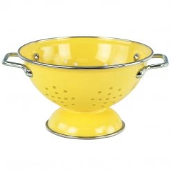 Calypso Basics Powder Coated Colanders, Various Sizes, Lemon