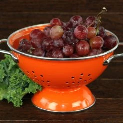Calypso Basics Powder Coated Colanders, Various Sizes, Orange