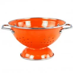 Calypso Basics Powder Coated Colanders, Various Sizes, Orange