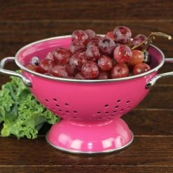 Calypso Basics Powder Coated Colanders, Various Sizes, Magenta