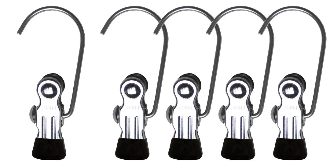 MAWA MAWA HANGERS Single Clip On Hook, K-1, Black (Set Of 5) 3 MAWA MAWA HANGERS Single Clip On Hook, K-1, Black (Set Of 5)