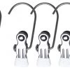 MAWA MAWA HANGERS Single Clip On Hook, K-1, White (Set Of 5)