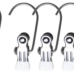 MAWA MAWA HANGERS Single Clip On Hook, K-1, White (Set Of 5)