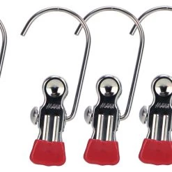 MAWA Single Clip On Hook, K-1, Red (Set Of 5)