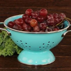 Reston Lloyd Powder Coated Colanders, Various Sizes, Turquoise