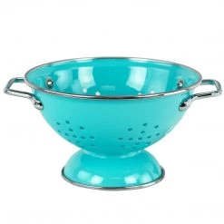 Reston Lloyd Powder Coated Colanders, Various Sizes, Turquoise