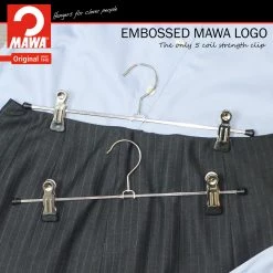 MAWA 12" Pant Hanger, K-30D, Black MAWA HANGERS