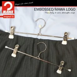 MAWA 12" Pant Hanger, K-30D, White