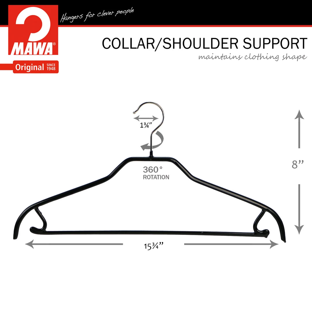 MAWA Silhouette, 41-FRS, Pant Bar/Skirt Hook Hanger, Black 5 MAWA Silhouette, 41-FRS, Pant Bar/Skirt Hook Hanger, Black