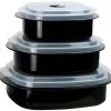 Reston Lloyd Ltd. Microwave Cookware & Storage Set, Black