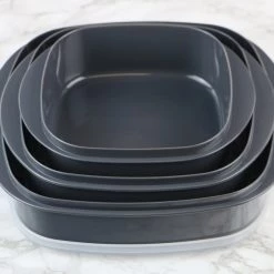 Reston Lloyd Ltd. CALYPSO BASICS Microwave Cookware & Storage Set, Charcoal