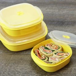 Reston Lloyd Ltd. Microwave Cookware & Storage Set, Lemon CALYPSO BASICS