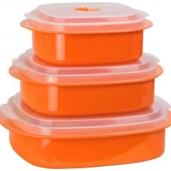 Reston Lloyd Ltd. Microwave Cookware & Storage Set, Orange CALYPSO BASICS