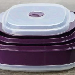 Reston Lloyd Ltd. Microwave Cookware & Storage Set, Plum