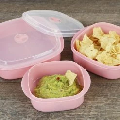 Reston Lloyd Ltd. Microwave Cookware & Storage Set, PInk CALYPSO BASICS