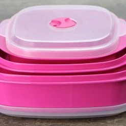 Reston Lloyd Ltd. Microwave Cookware & Storage Set, Magenta CALYPSO BASICS