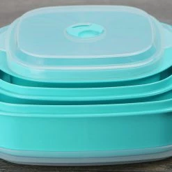 Reston Lloyd Ltd. Microwave Cookware & Storage Set, Turquoise CALYPSO BASICS