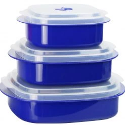 Reston Lloyd Ltd. Microwave Cookware & Storage Set, Indigo