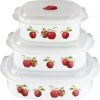 Reston Lloyd Ltd. Microwave Cookware & Storage Set, Harvest Apples CALYPSO BASICS 1 Reston Lloyd Ltd. Microwave Cookware & Storage Set, Harvest Apples CALYPSO BASICS