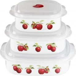 Reston Lloyd Ltd. Microwave Cookware & Storage Set, Harvest Apples CALYPSO BASICS