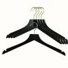 Reston Lloyd Best In Wood Metropolis Series, Bodyform Shirt With Shoulder Notches Hanger, Profi 45/RE, Black, Gold Hook 1 Reston Lloyd Best In Wood Metropolis Series, Bodyform Shirt With Shoulder Notches Hanger, Profi 45/RE, Black, Gold Hook