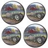 Reston Lloyd Ltd. Tin Burner Cover Set, Morning Run CALYPSO BASICS