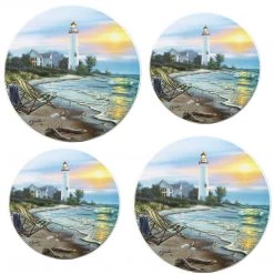 Reston Lloyd Ltd. CALYPSO BASICS Tin Burner Cover Set, A Perfect Day