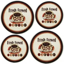 Reston Lloyd Ltd. Tin Burner Cover Set, Fresh Brewed CALYPSO BASICS