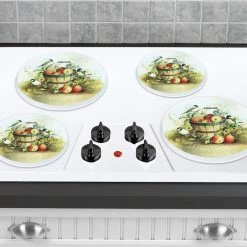 Reston Lloyd Ltd. Tin Burner Cover Set, Chickadees