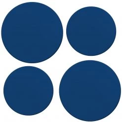 Reston Lloyd Ltd. Calypso Basics By Reston Lloyd, Tin Burner Cover Set, Plain Cobalt