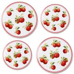 Reston Lloyd Ltd. Tin Burner Cover Set, Heirloom Apple CALYPSO BASICS
