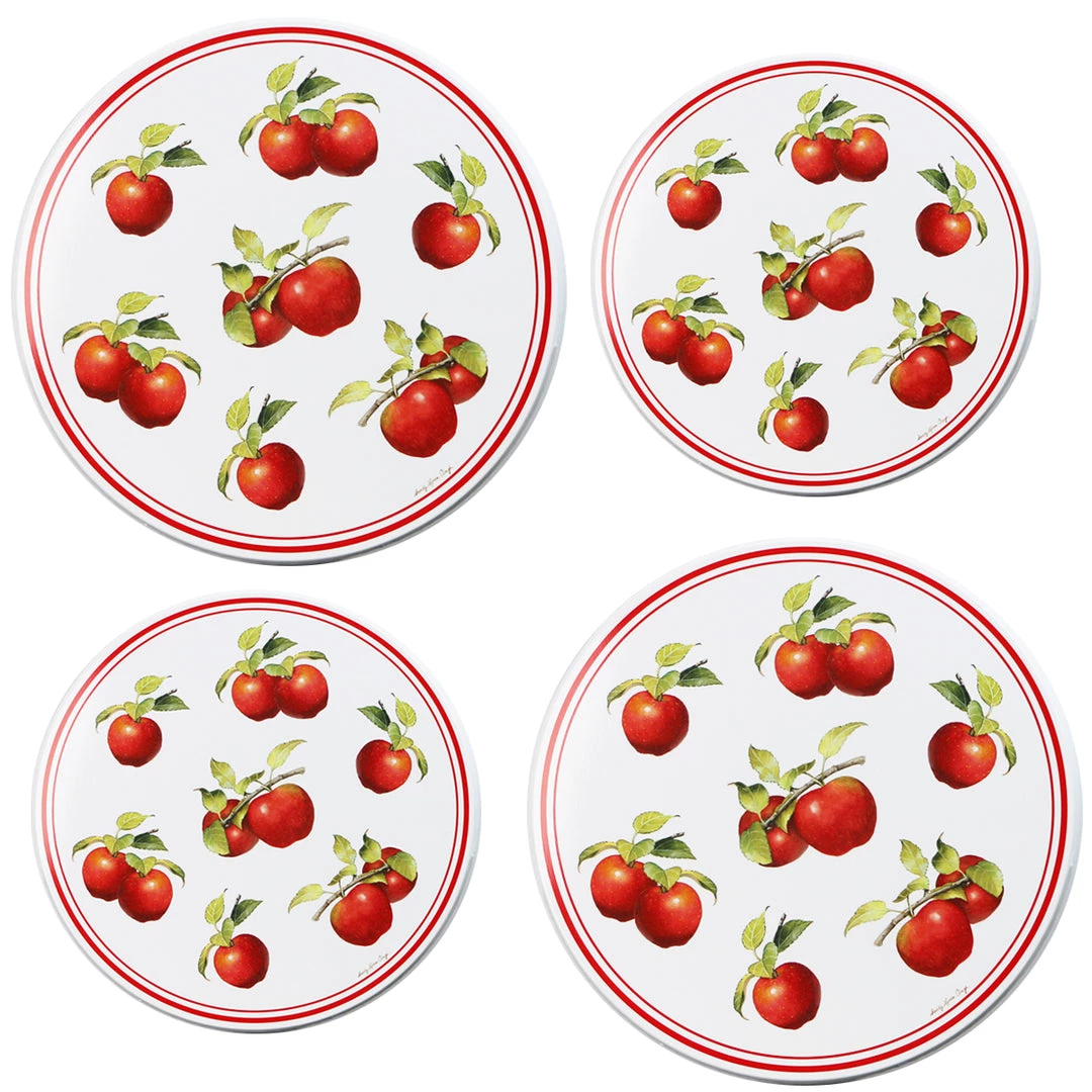 Reston Lloyd Ltd. Tin Burner Cover Set, Heirloom Apple CALYPSO BASICS 3 Reston Lloyd Ltd. Tin Burner Cover Set, Heirloom Apple CALYPSO BASICS