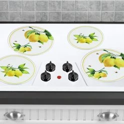 Reston Lloyd Ltd. Tin Burner Cover Set, Fresh Lemons CALYPSO BASICS