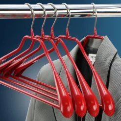 MAWA BodyForm, 42-LS, Pant Bar Hanger, Red MAWA HANGERS
