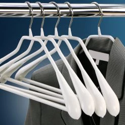 MAWA MAWA HANGERS BodyForm, 42-LS, Pant Bar Hanger, White