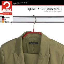 MAWA MAWA HANGERS Silhouette, 41-FRS, Pant Bar/Skirt Hook Hanger, Red 15 MAWA MAWA HANGERS Silhouette, 41-FRS, Pant Bar/Skirt Hook Hanger, Red