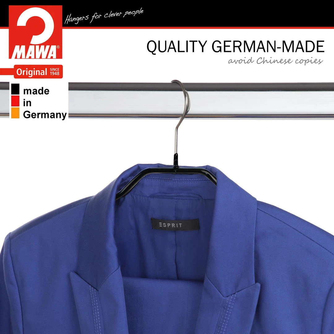 MAWA Silhouette, 41-FRS, Pant Bar/Skirt Hook Hanger, Black 8 MAWA Silhouette, 41-FRS, Pant Bar/Skirt Hook Hanger, Black