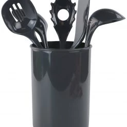 Calypso Basics 6pc Utensil Set, Charcoal