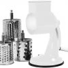 Calypso Basics Multi-Purpose Grater, 3 Barrels, Suction Base, White