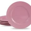 Reston Lloyd Ltd. 6pc Melamine Dinner Plate Set, Pink CALYPSO BASICS