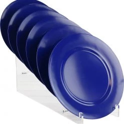 Reston Lloyd Ltd. 6pc Melamine Salad Plate Set, Indigo CALYPSO BASICS