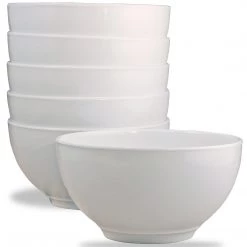 Reston Lloyd Ltd. 6pc Melamine Bowl Set, White